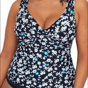 Anne Cole twist tie tankini top
